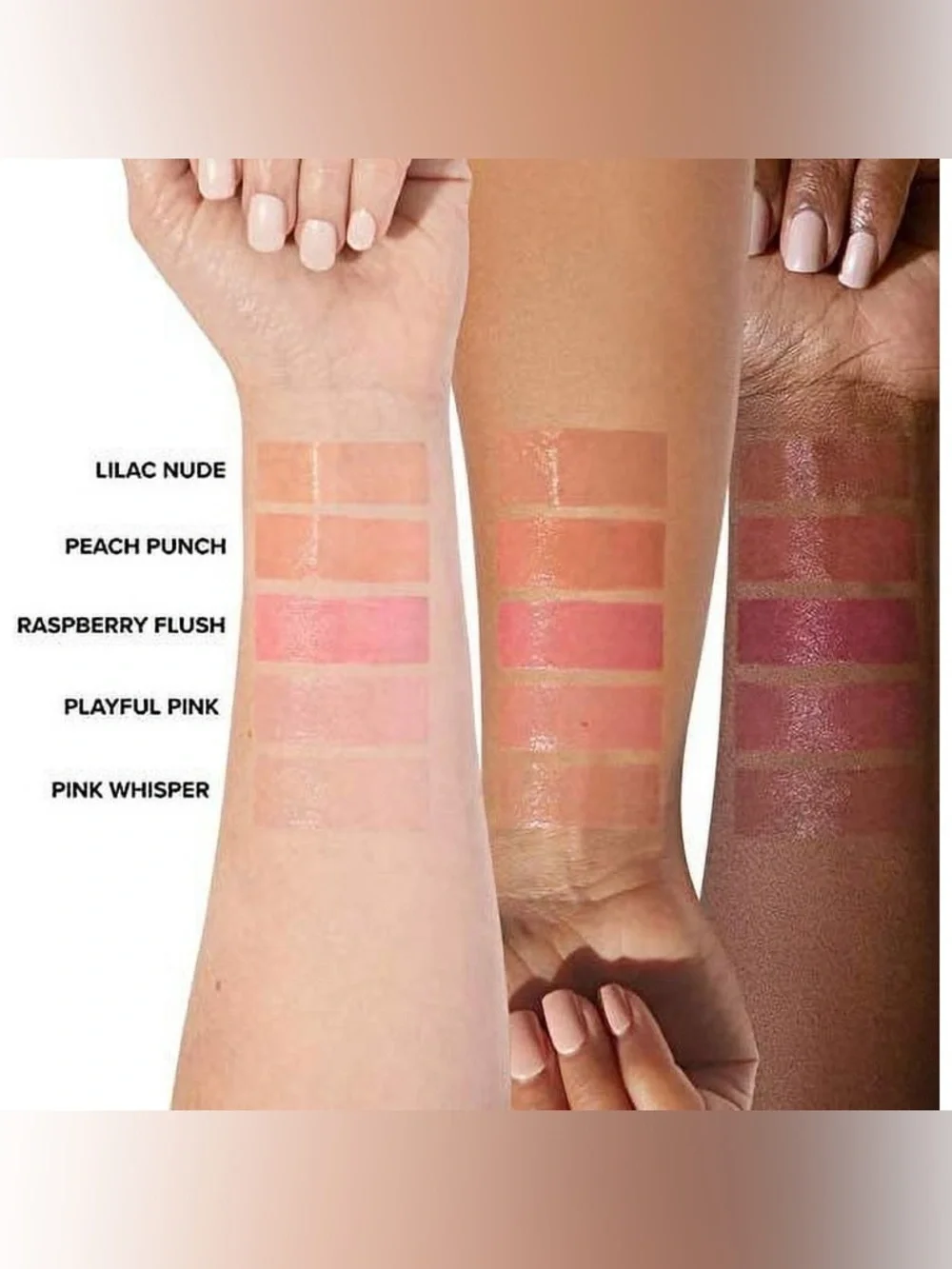 Too Faced NIB Peach Bloom Color Blooming Lip Balm Raspberry Flush (discontinued)